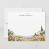 Cartes de notes Fleur des champs | Papeterie de ca (Devant)