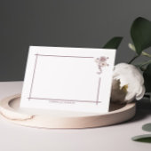 Cartes de notes florales Brown
