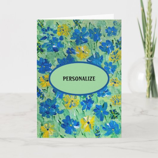 Cartes de notes florales Forget Me Not (Devant)