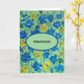 Cartes de notes florales Forget Me Not (Fleur jaune)