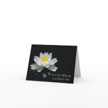 Cartes de notes florales Lotus