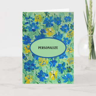 Cartes de notes florales Ne m'oubliez pas