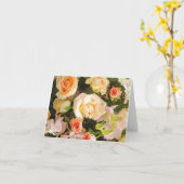 Cartes de notes florales roses (Fleur jaune)