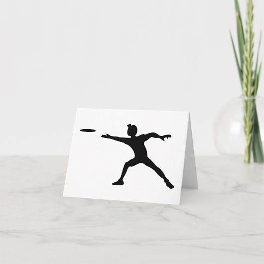 Cartes de notes Frisbee Silhouette