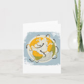 Cartes de notes Globe Abstraites (Devant)