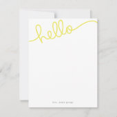 Cartes de notes Hello (Devant)