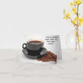 Cartes de notes Humour café (Fleur jaune)