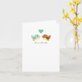 Cartes de notes Inséparables (Fleur jaune)