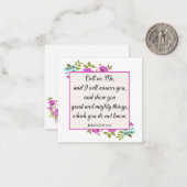 Cartes de notes Inspirationnelles Générique Vierge (Devant/Arrière en situation)