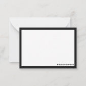 Cartes de notes livresques de chat céleste (Dos)