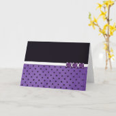 Cartes de notes mariage à thème pourpre (Fleur jaune)