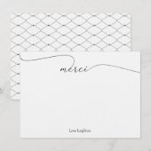 Cartes de notes Merci Merci (Devant / Derrière)