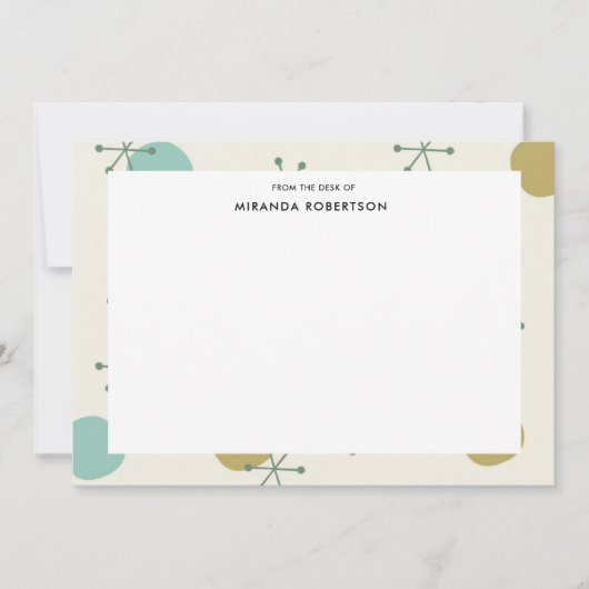 Cartes de notes modernes du milieu du siècle (Devant)