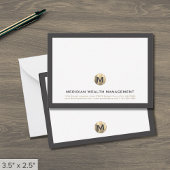 Cartes de notes Monogrammes Affaires Classiques