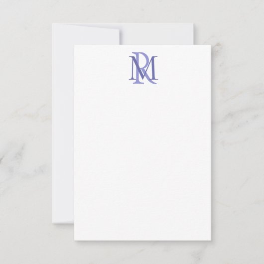 Cartes de notes Monogrammes pour les initiales de  (Devant)