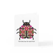Cartes de notes Motif de la courtepointe Ladybug m
