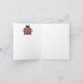 Cartes de notes Motif de la courtepointe Ladybug m (Intérieur)