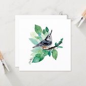 Cartes de notes Nuthatch Watercolor