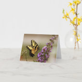 Cartes de notes papillon (Fleur jaune)
