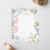 Cartes de notes pastel peintes à la main pour le p (Devant/Arrière en situation)