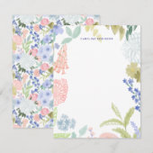 Cartes de notes pastel peintes à la main pour le p (Devant / Derrière)