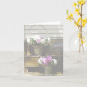 Cartes de notes Peonies (Fleur jaune)