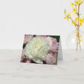 Cartes de notes Peonies Roses Blanches / Peony Ros (Fleur jaune)