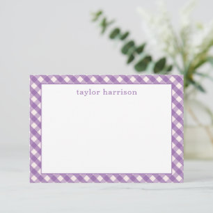 Cartes de notes personnalisées à carreaux vifs