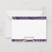 Cartes de notes personnalisées à la bordure modern (Devant)