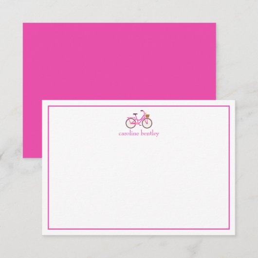Cartes de notes personnalisées à vélo (Devant / Derrière)