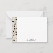 Cartes de notes personnalisées Beige moderne (Devant)