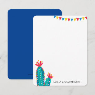 Cartes de notes personnalisées Cactus Fiesta