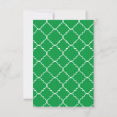 Cartes de notes personnalisées Chic Quatrefoil (Dos)