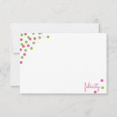 Cartes de notes personnalisées Confetti (Devant)