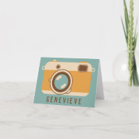 Cartes de notes personnalisées de l'appareil photo