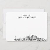 Cartes de notes personnalisées de Nashville Skylin (Devant)