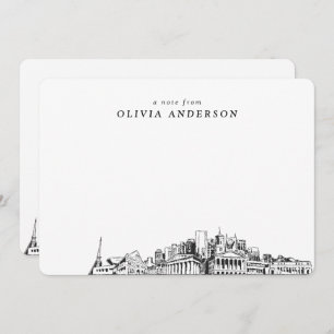 Cartes de notes personnalisées de Nashville Skylin