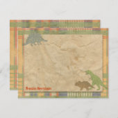 Cartes de notes personnalisées Dinosaur (Devant / Derrière)