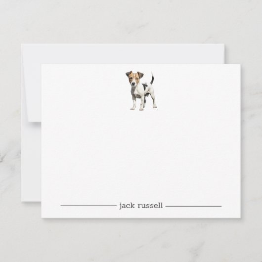 Cartes de notes personnalisées Jack Russell Terrie (Devant)