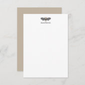 Cartes de notes personnalisées Lacewing Bee (Devant / Derrière)
