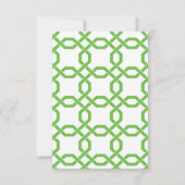Cartes de notes personnalisées Lattice & Grosgrain (Dos)