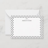 Cartes de notes personnalisées Little Black Triang (Devant)