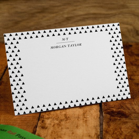 Cartes de notes personnalisées Little Black Triang