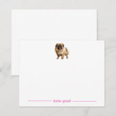 Cartes de notes personnalisées Pekingese (Devant / Derrière)