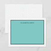 Cartes de notes personnalisées | Points Tiffany (Devant / Derrière)
