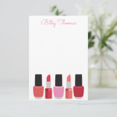 Cartes de notes personnalisées polonaises à lèvres (Debout devant)