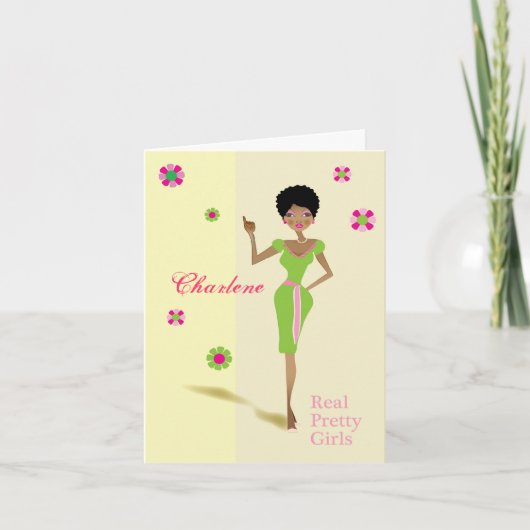 Cartes de notes personnalisées pour la fille soror (Devant)