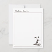 Cartes de notes personnalisées pour la papeterie p (Devant)