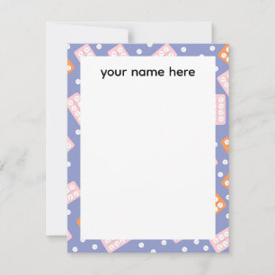 Cartes de notes personnalisées pour technicien en