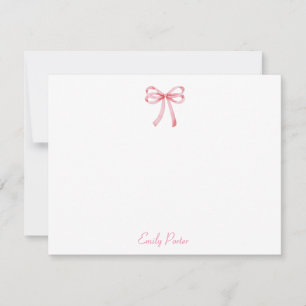 Cartes de notes personnalisées rose Coquette